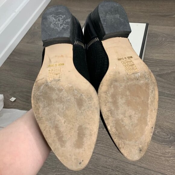 Senso Britney V Boots Booties Biker Moto Snakeskin Embossed Zipper Leather Black - Picture 14 of 16